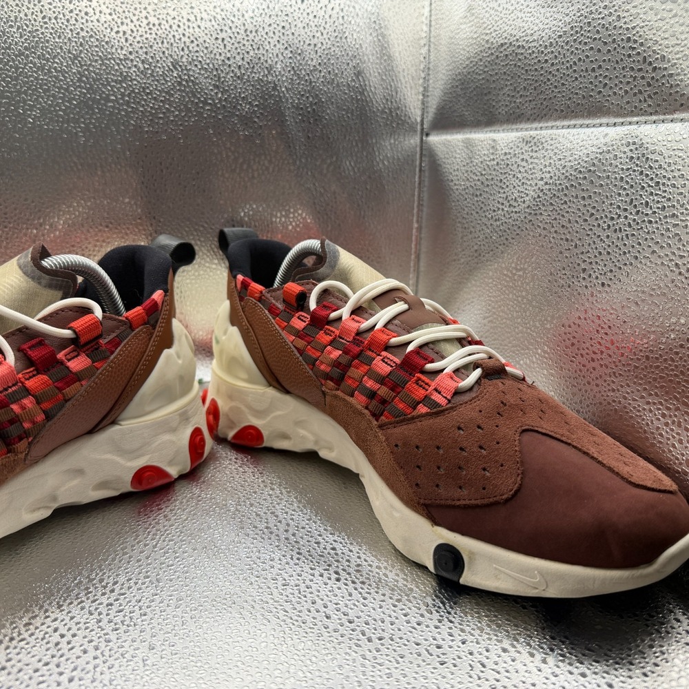 Size 10 Nike React Sertu Clay Red Mens Lace-Up Athletic Sneakers‎ AT5301-200 - Picture 5 of 10